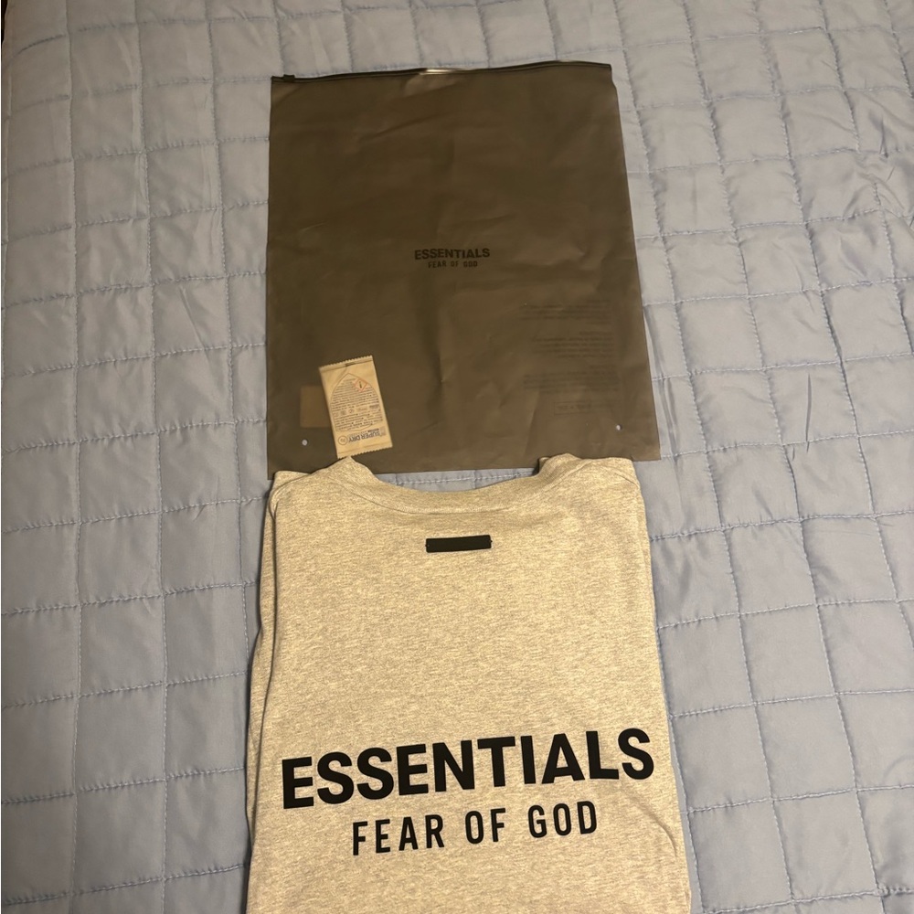 Essentials Gray Long Sleeve Tee - image 2